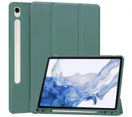 Bizon Case Tab Lizard z klapką do Samsung Galaxy Tab S9 Ciemnozielony