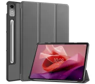 Bizon Case Tab Croc z klapką do Lenovo Tab P12 Szary
