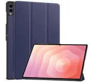Bizon Case Tab Croc z klapką do Samsung Galaxy Tab S11 Ultra Granatowy