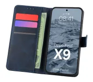 Bizon z klapką Pocket do Oppo Find X9 Granatowy