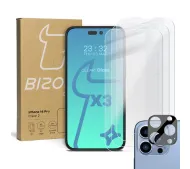 Bizon 3x Szkło hartowane + szybka na aparat Clear 2 Pack do iPhone 14 Pro