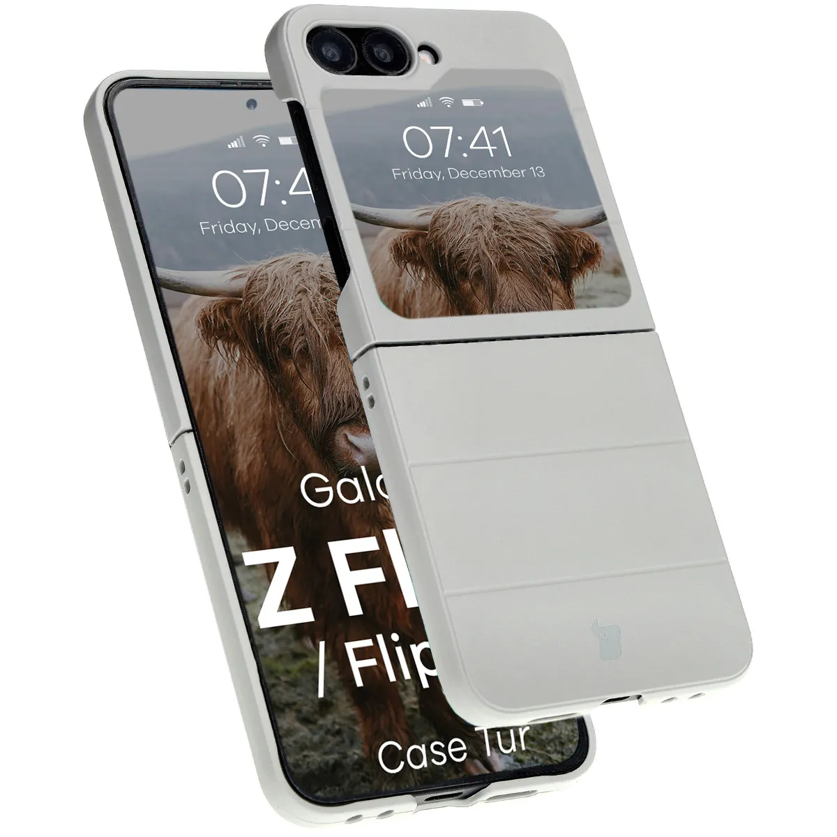 Bizon Tur do Samsung Galaxy Z Flip7 FE / Samsung Galaxy Z Flip6 Jasnoszary