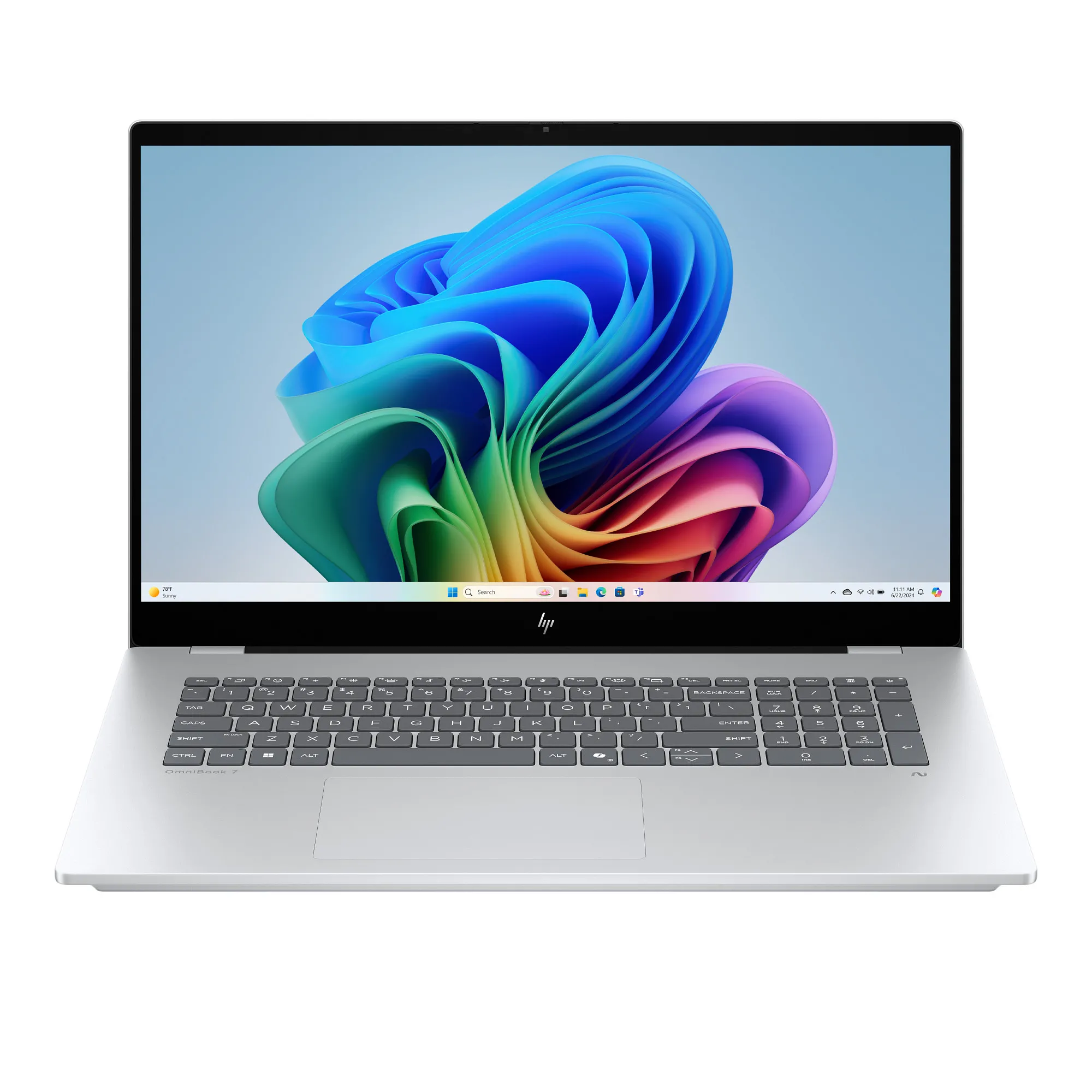 HP OmniBook 7 17-dc0216nw 17,3" Ultra 7 258V 32GB RAM 1TB Dysk SSD RTX4050 Win11 Srebrny Funkcje AI