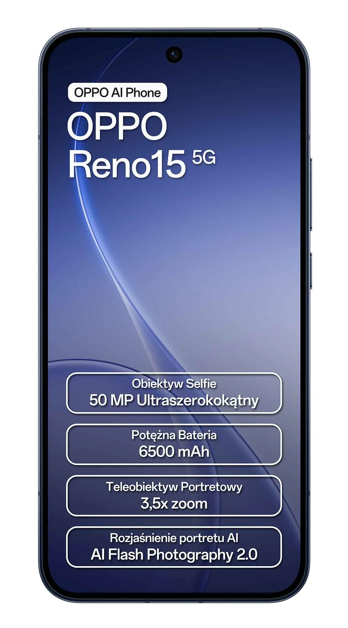 OPPO Reno15 5G 8/512GB 6,59" 120Hz 50Mpix Granatowy