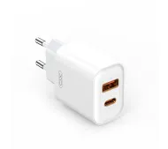 XO CE12 USB-A USB-C 20W Biały