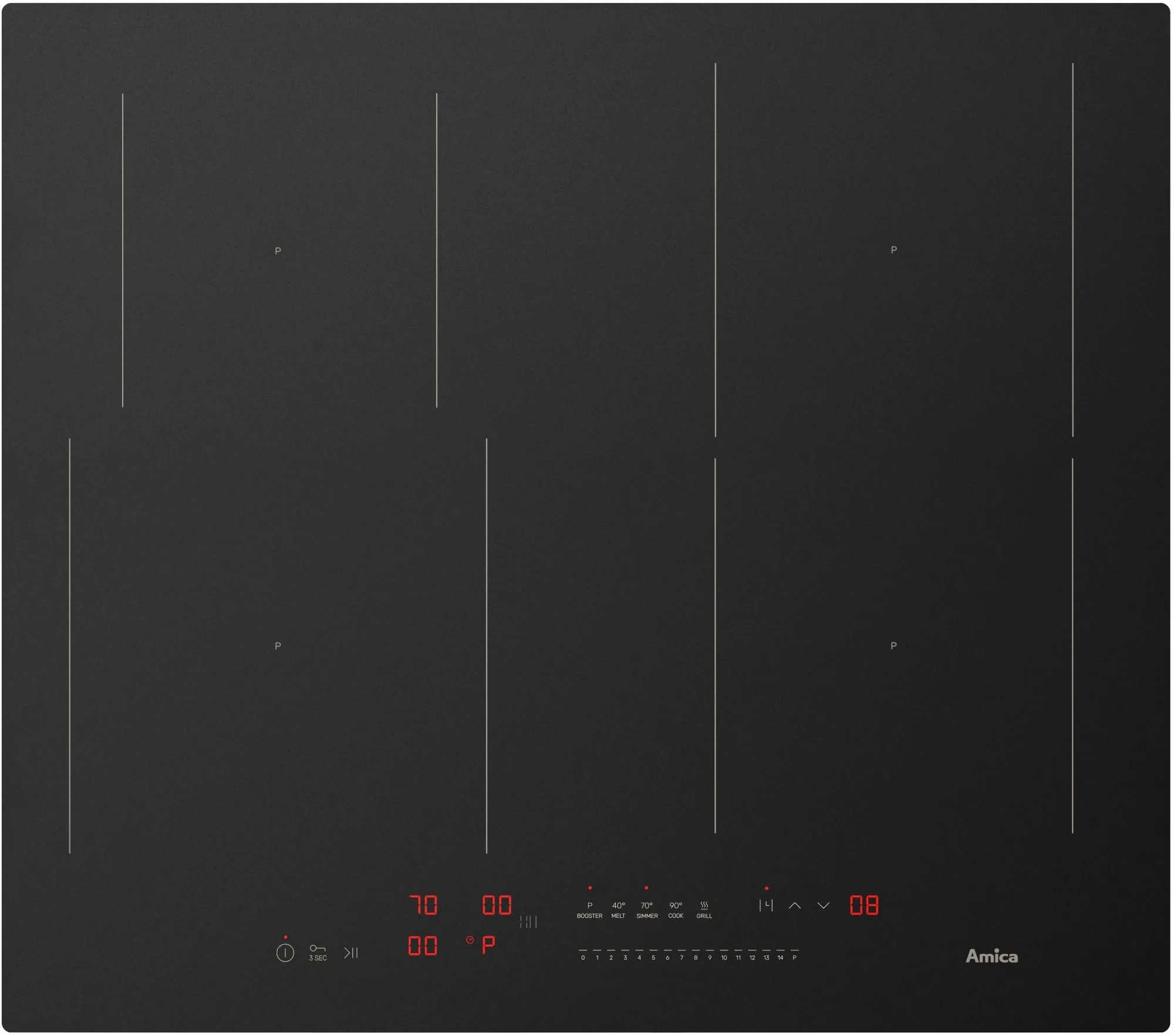 Amica PIE6541PHTSUN 3.0 BL 59,2cm Matt