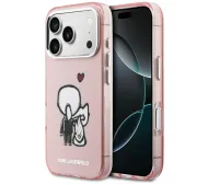 Karl Lagerfeld Karl & Choupette Back MagSafe do iPhone 17 Pro Max Różowy