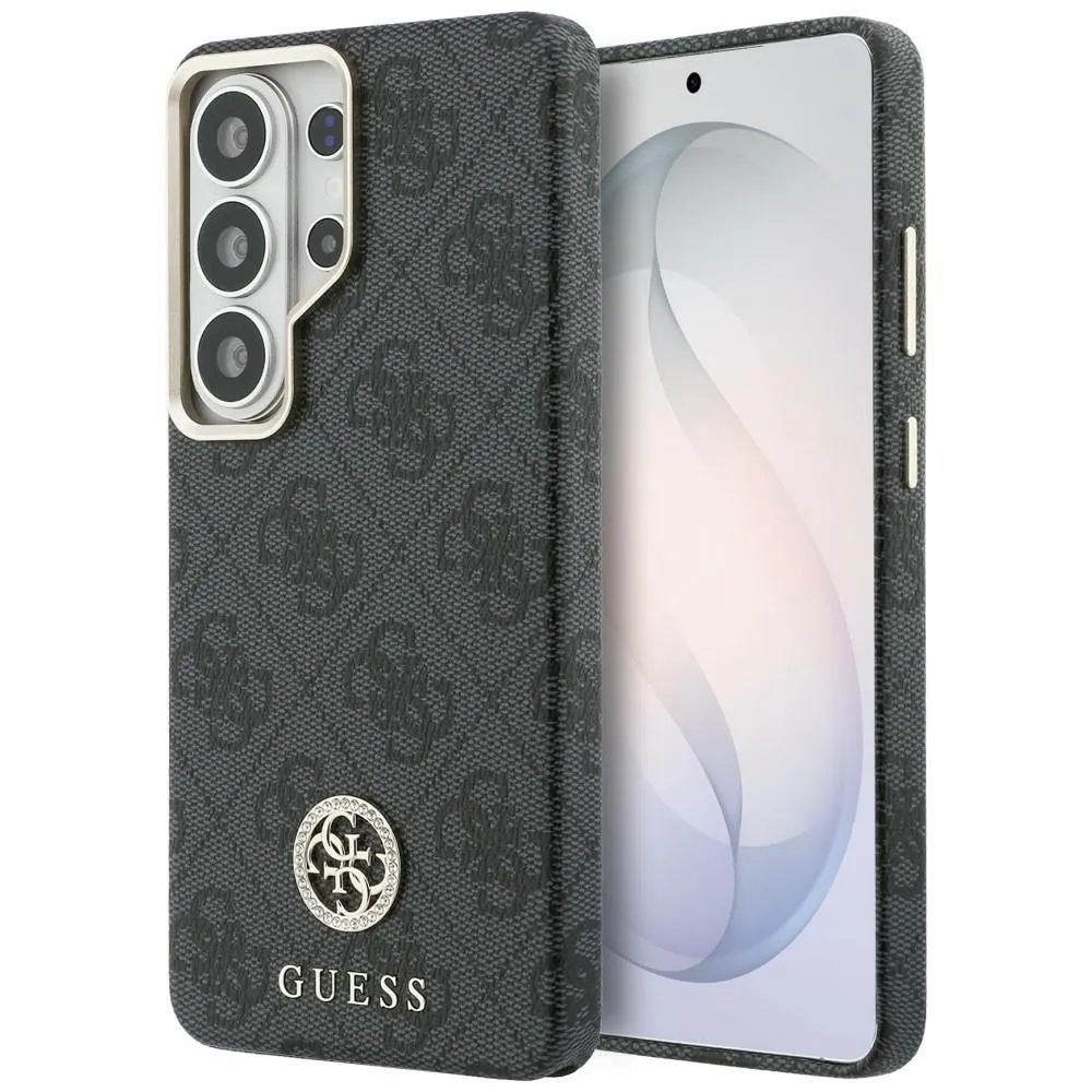 Guess 4G Rhinestone Round Logo MagSafe do Galaxy S26 Ultra Czarny