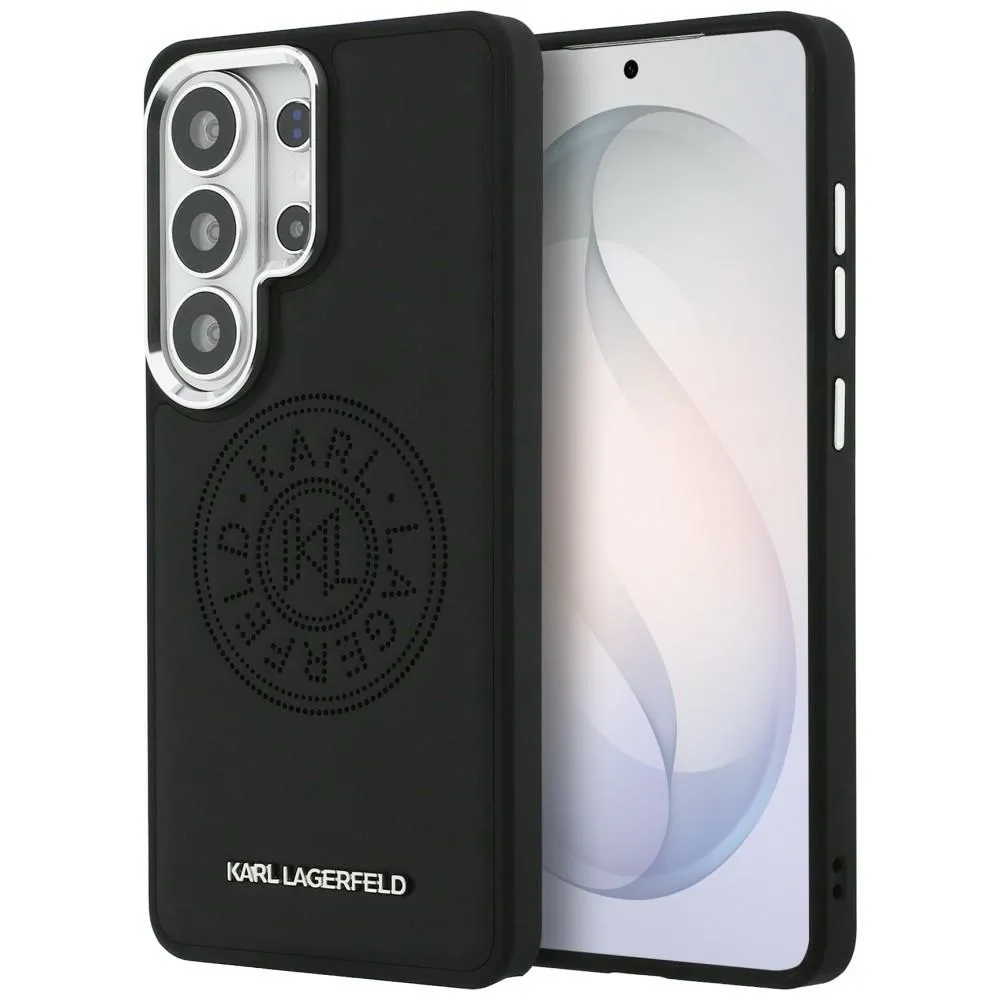 Karl Lagerfeld Perforated KL MagSafe do Galaxy S26 Ultra Czarny