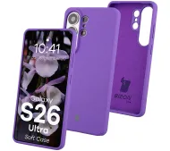 Bizon Soft do Galaxy S26 Ultra Fioletowy