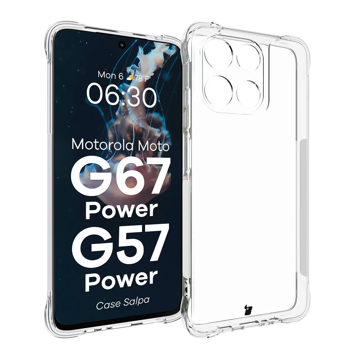 Bizon Salpa do Motorola Moto G57 Power / Motorola Moto G67 Power Przezroczysty