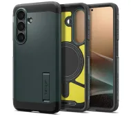 Spigen Tough Armor Mag MagSafe do Galaxy S26 Abyss green