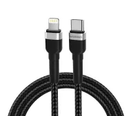 Wozinsky WNBCL1 PD 30W Lightning do USB-C 1m Czarny