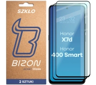 Bizon z ramką Glass Edge Duo do Honor X7d 4G/5G / 400 Smart 4G/5G 2 sztuki