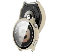 Bizon Case Watch Adamo do OnePlus Watch Lite 45 mm / Oppo Watch S 45 mm Beżowy