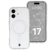 Bizon Case SparklO do iPhone 17 Przezroczyste z Brokatem