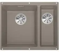 Blanco SUBLINE 340/160-U 523556 Komora z lewej strony Granitowy Tartufo