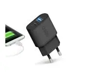 SBS TETR2USB31AFAST Ładowarka sieciowa 2xUSB 3.1A Fast Czarny