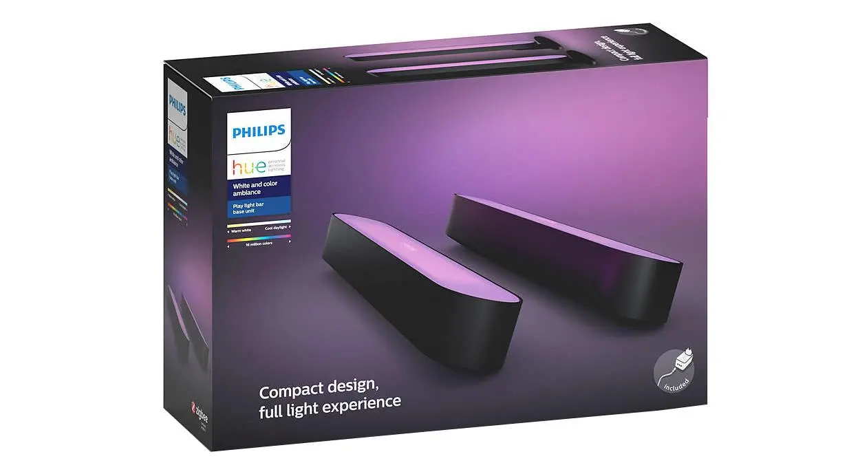Philips Hue White and Colour Ambiance Play Czarny 2 szt.