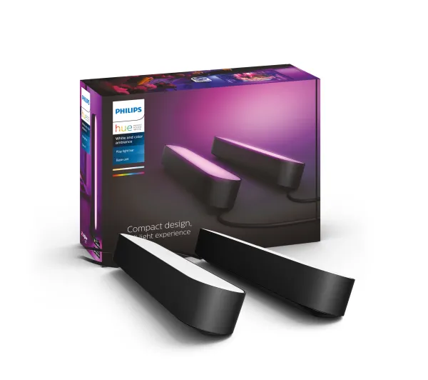Philips Hue White and Colour Ambiance Play Czarny 2 szt.