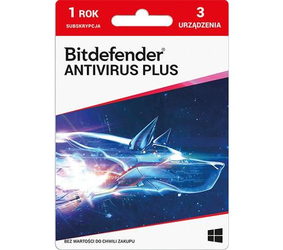 antywirus BitDefender Antivirus Plus 3D/1Rok [kod aktywacyjny]