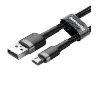 Baseus Micro USB Cafule 1,5A 2m Szaro-czarny