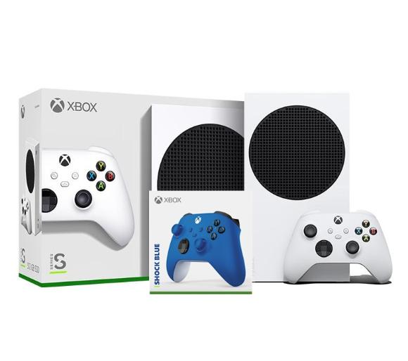 konsola Xbox Series S Xbox Series S + dodatkowy pad (niebieski)
