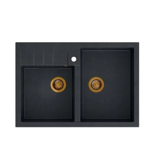 Quadron HCQB9062U8_PVDC1 Bill 120 Granitowy Czarny/Miedziany