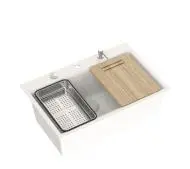 Quadron ZES-RFS011-01131X-WH Benedict Workstation Granitowy Alabaster