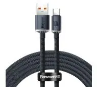 Baseus USB-C Crystal 100W 1,2m Czarny-Zdjęcie-0