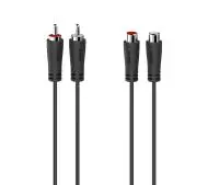Hama 00205094 Przedłużacz 2x RCA 3m Czarny