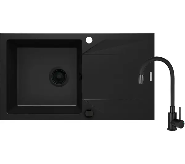 Deante Evora ZQJJN113 Nero + bateria Luno BOC_N72M Nero