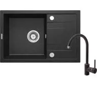 Deante Corio ZRCA2113 Grafitowy + bateria Nemezja BEN_262M Chrom/Grafitowy