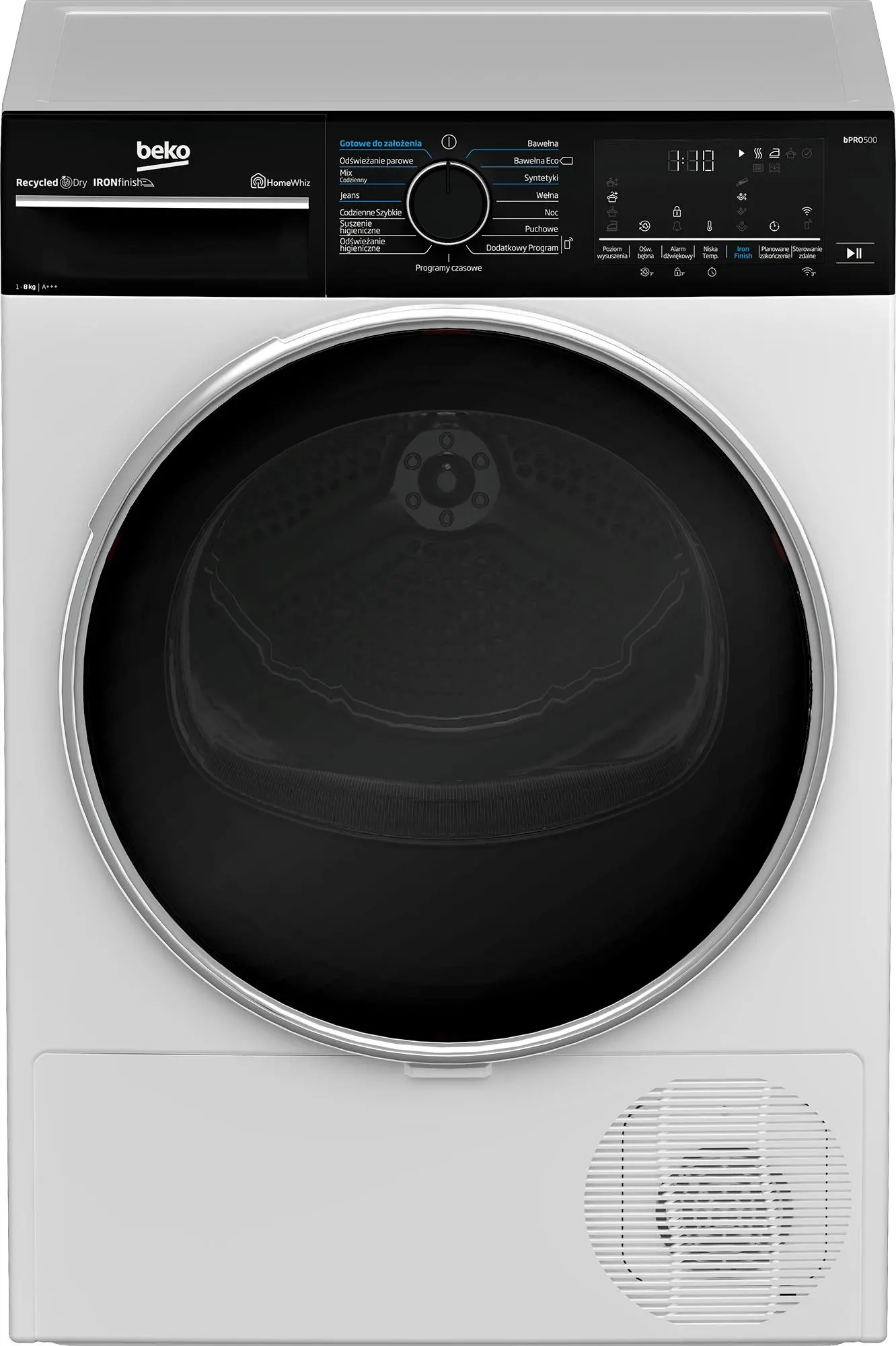 Beko bPro500 B5T68243WBDC IronFinish 52,1cm 8kg Zdalne sterowanie