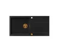 Quadron HCQE10050U7_PVDC1 P2O Evan 146 XL Granitowy Czarny mat/Miedziany