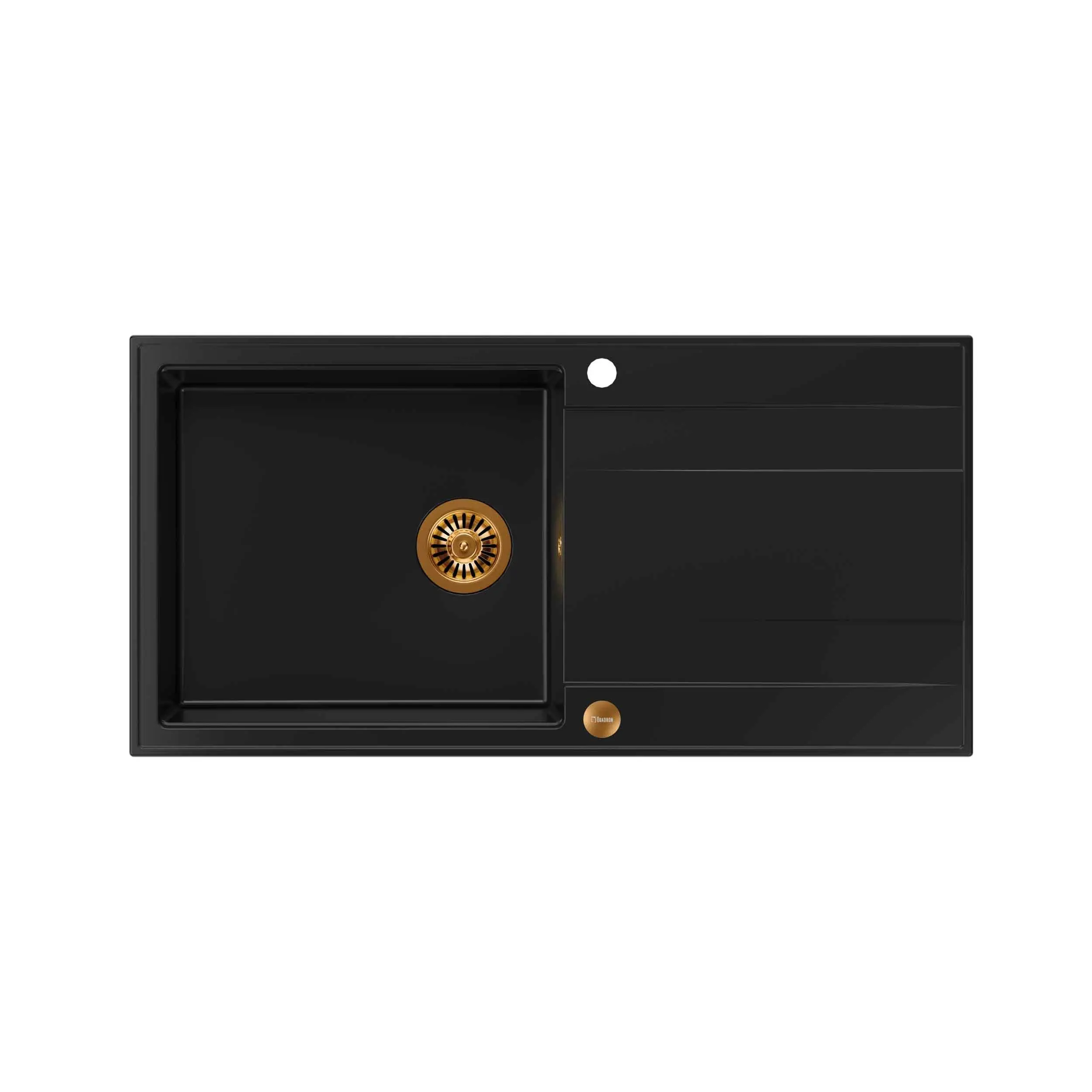 Quadron HCQE10050U7_PVDC1 P2O Evan 146 XL Granitowy Czarny mat/Miedziany