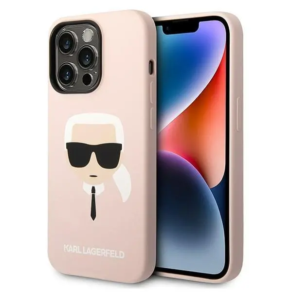 Karl Lagerfeld Silicone Karl`s Head Magsafe KLHMP14XSLKHLP do iPhone 14 Pro Max