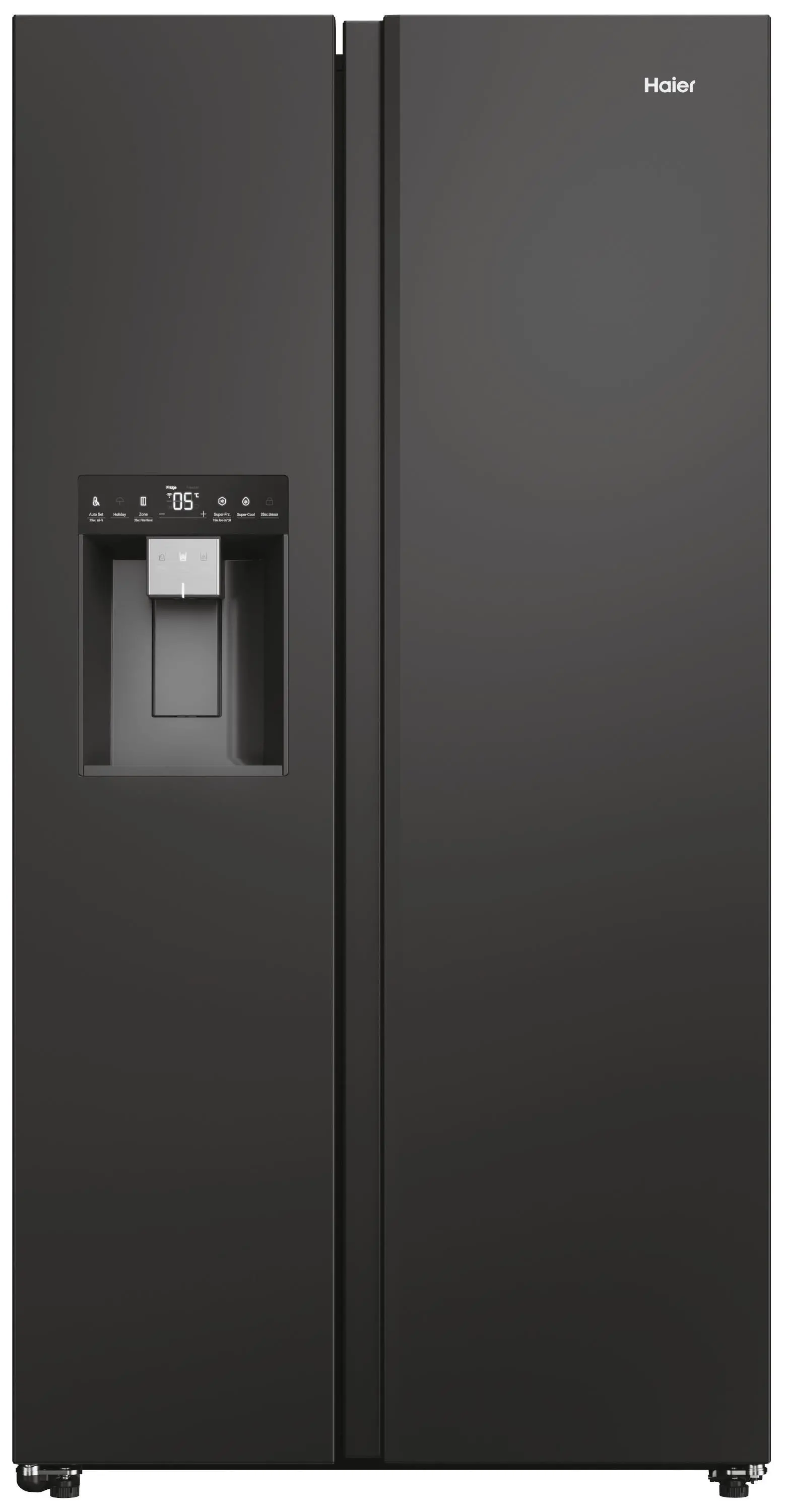 Haier Seria 7 HSW79F18DIPT Pełny No Frost 177,5cm Dystrybutor wody Zdalne sterowanie Czarny łupkowy