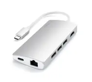 Satechi ST-TCMA2S Multi-Port Adapter 4K Srebrny
