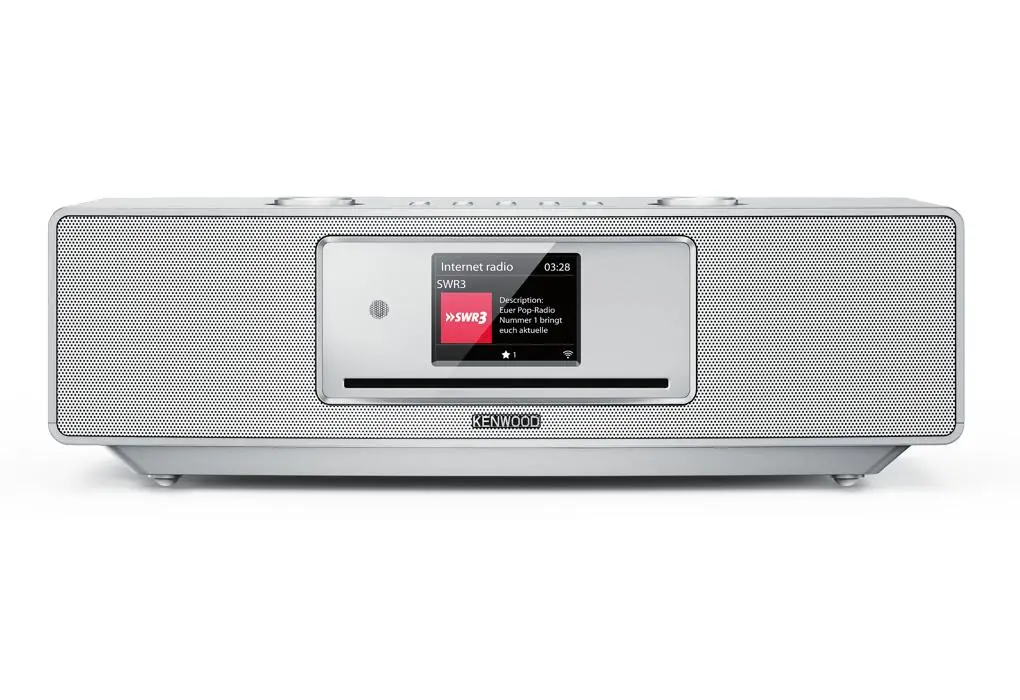 Kenwood CR-ST700SCD-S 43W Wi-Fi Bluetooth Radio FM, DAB+, Internetowe Srebrny