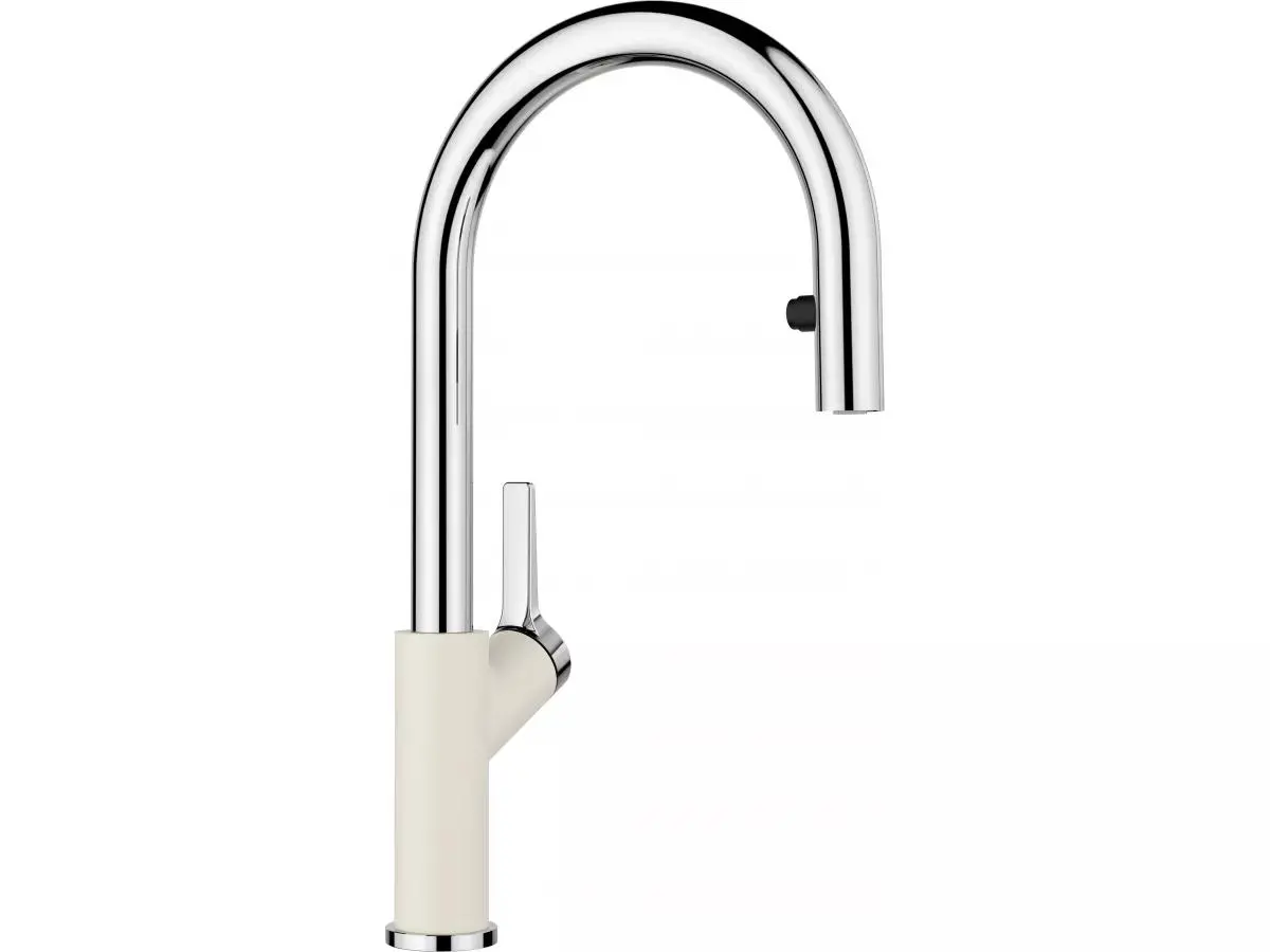 Blanco Carena-S Vario 526930 Biały Chrom/Wygląd silgranitu