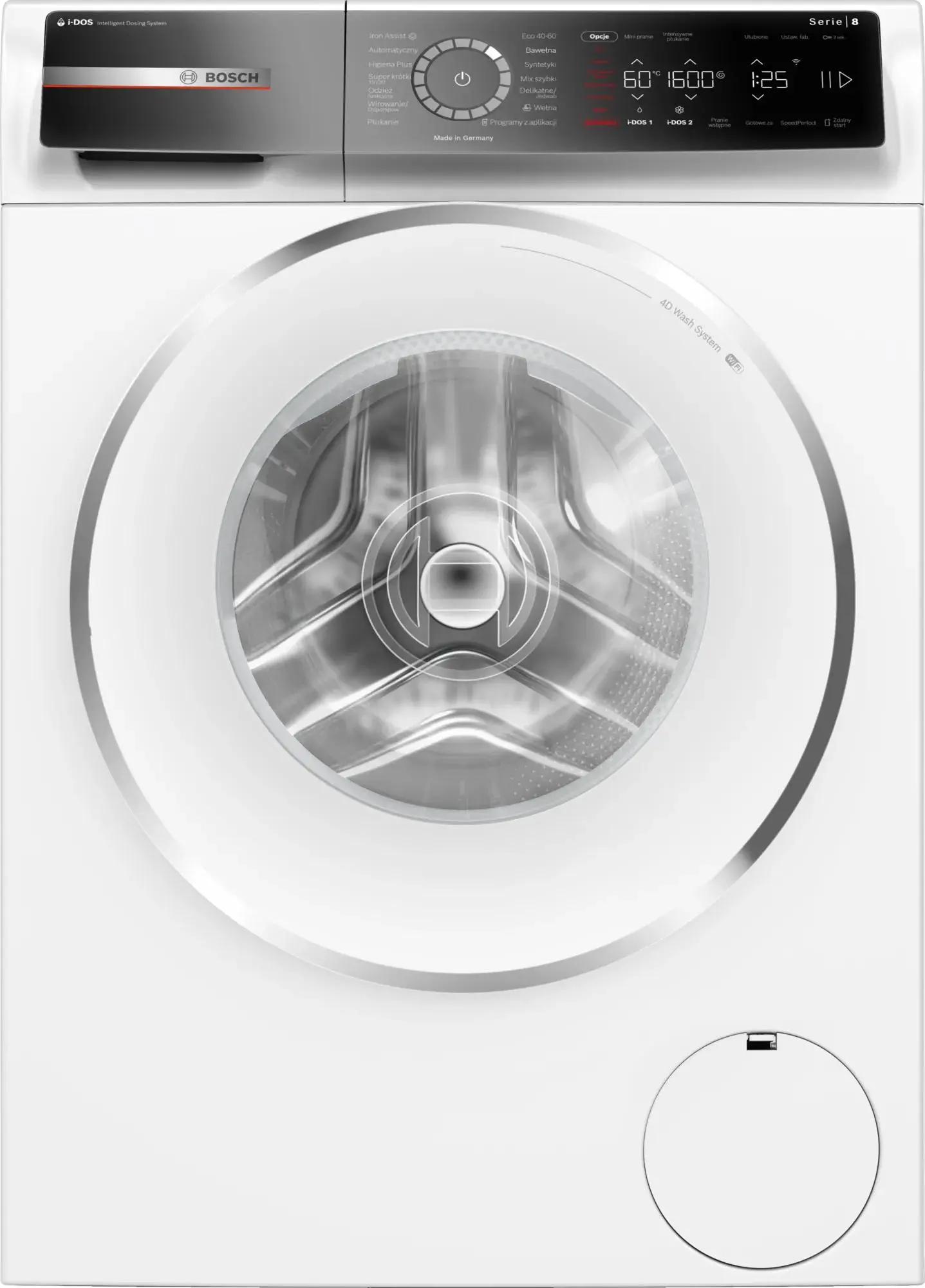 Bosch Serie 8 WGB256A0PL 10kg 1600obr/min Zdalne sterowanie