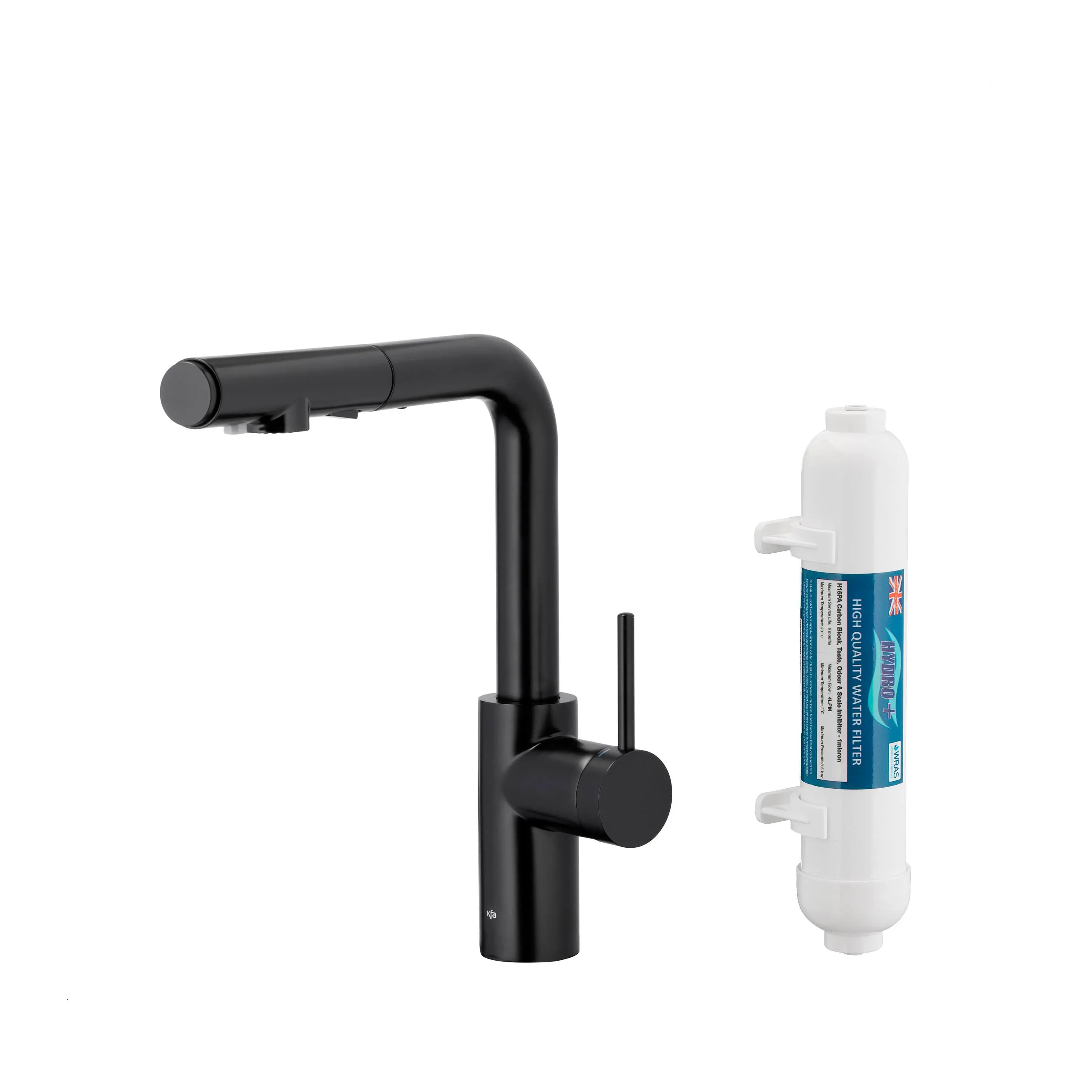 KFA Armatura Arura Duero Pure Basic Pull-Out 6623-112-81 Czarny Stal szlachetna