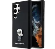 Karl Lagerfeld Silicone Ikonik Metal Pin do Samsung Galaxy S24 Ultra Czarny