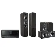 Yamaha MusicCast RX-V4A Czarny, Indiana Line Tesi 5.0 561/761/241 Ciemny dąb