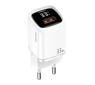 USAMS CC152TC02 USB-C+USB 33W PD3.0 FC Biały
