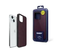 3mk Hardy MagFabric Case do Apple iPhone 15 Wiśniowy