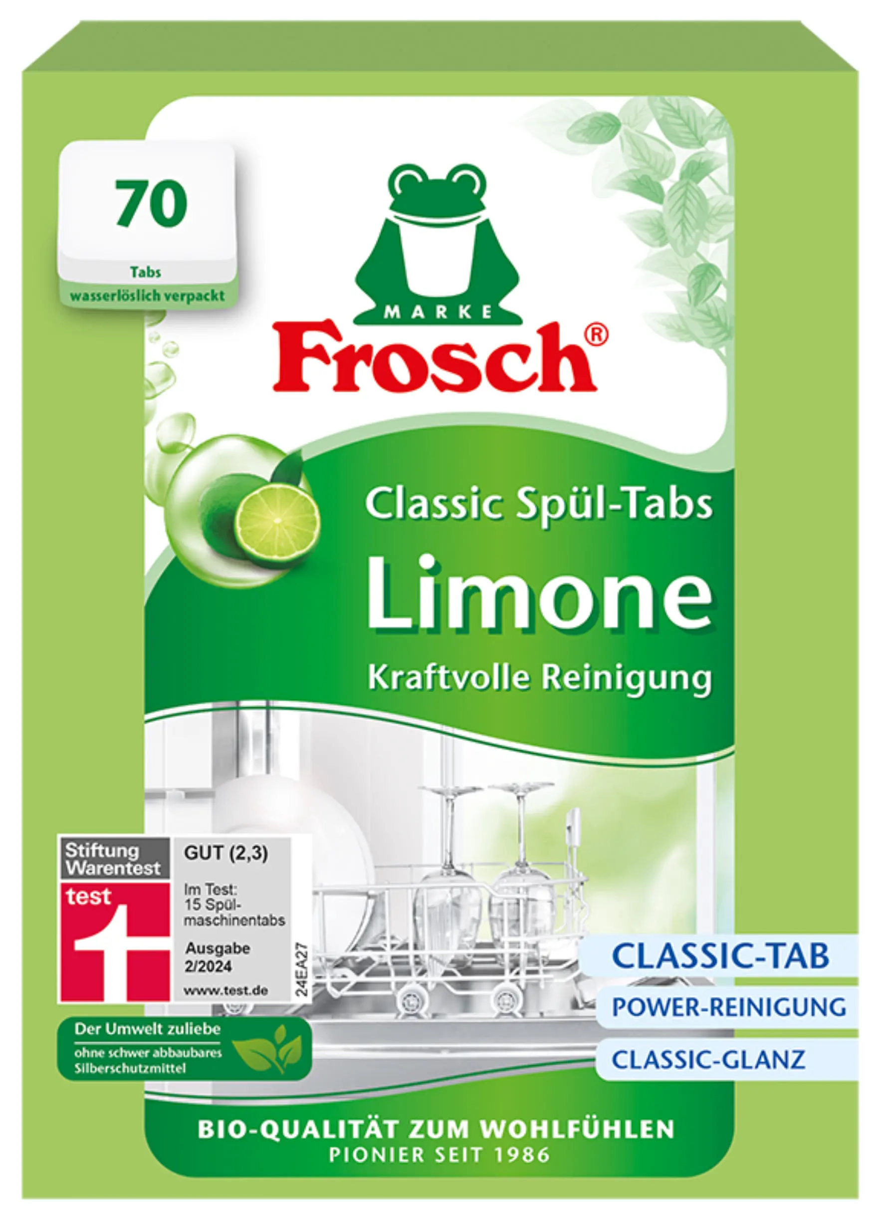 Frosch Classic limonkowe 70szt