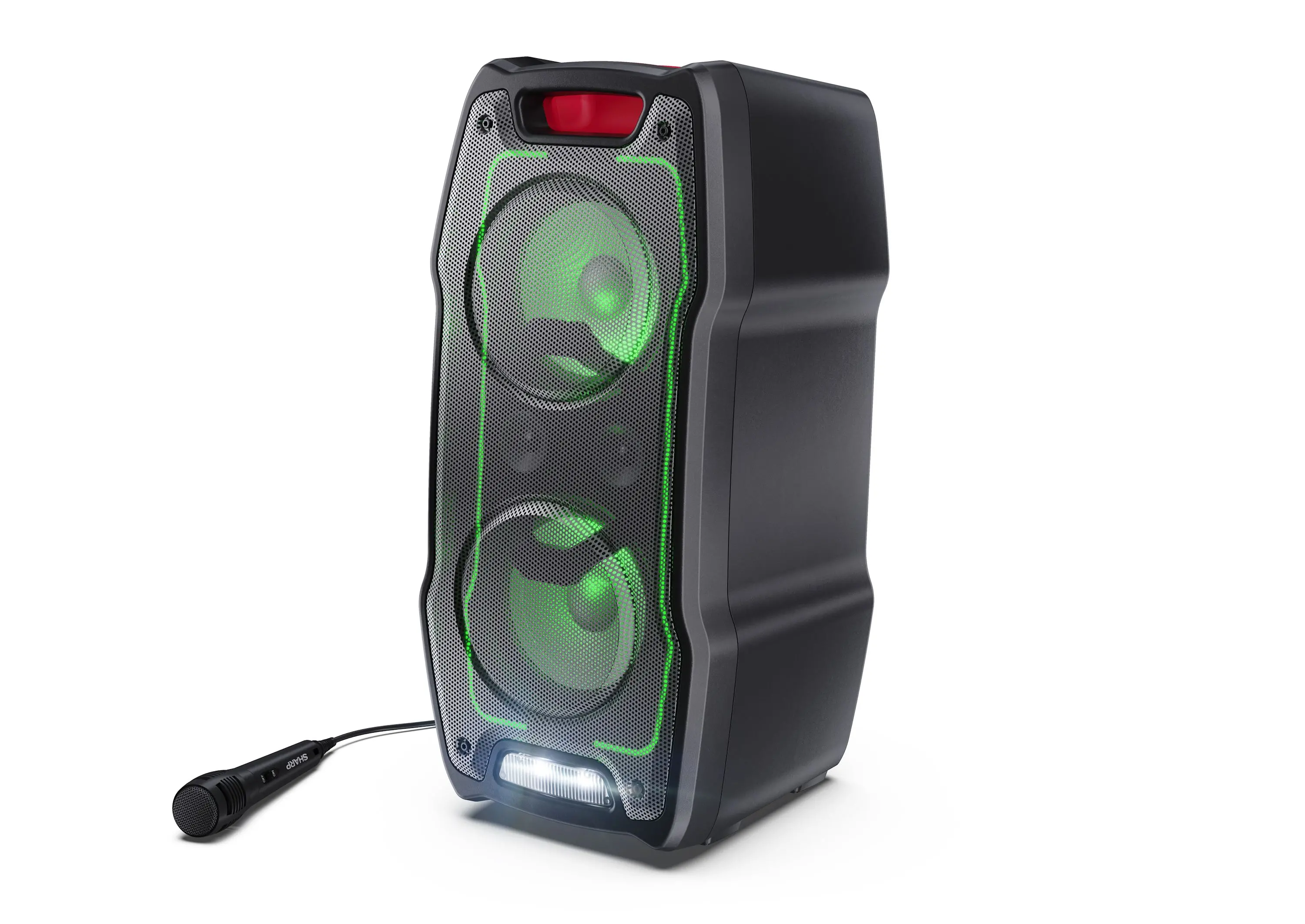 Sharp XParty Sing PS-932 180W Bluetooth Mikrofon Karaoke Czarny