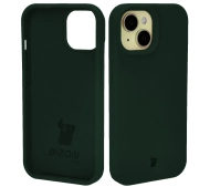 Bizon Silikonowe Soft do iPhone 15 Ciemnozielony